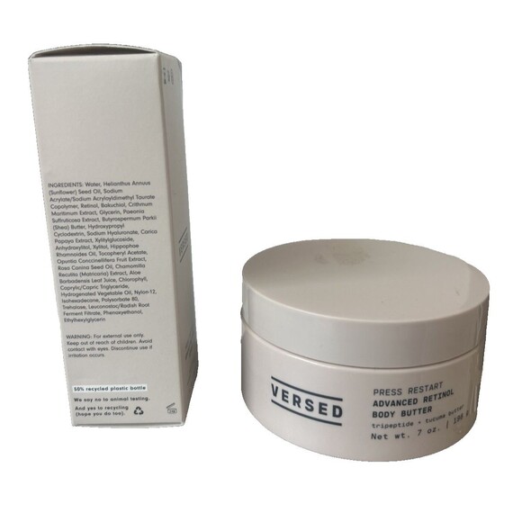 Versed Press Restart Gentle Retinol Face Serum & Advanced Retinol Body Butter - Picture 2 of 7